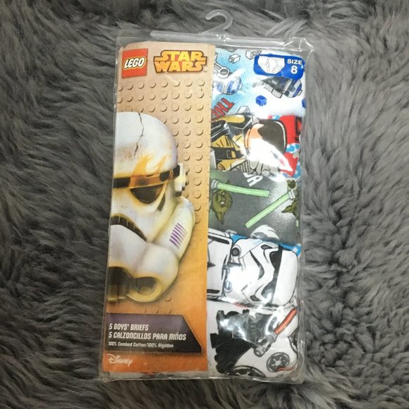 Lego | Star Wars Boy's Briefs | 5 Pack | Multicolour | Size 8 - Picture 1 of 3